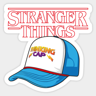 Stranger Things Dustin Thinking Cap Sticker